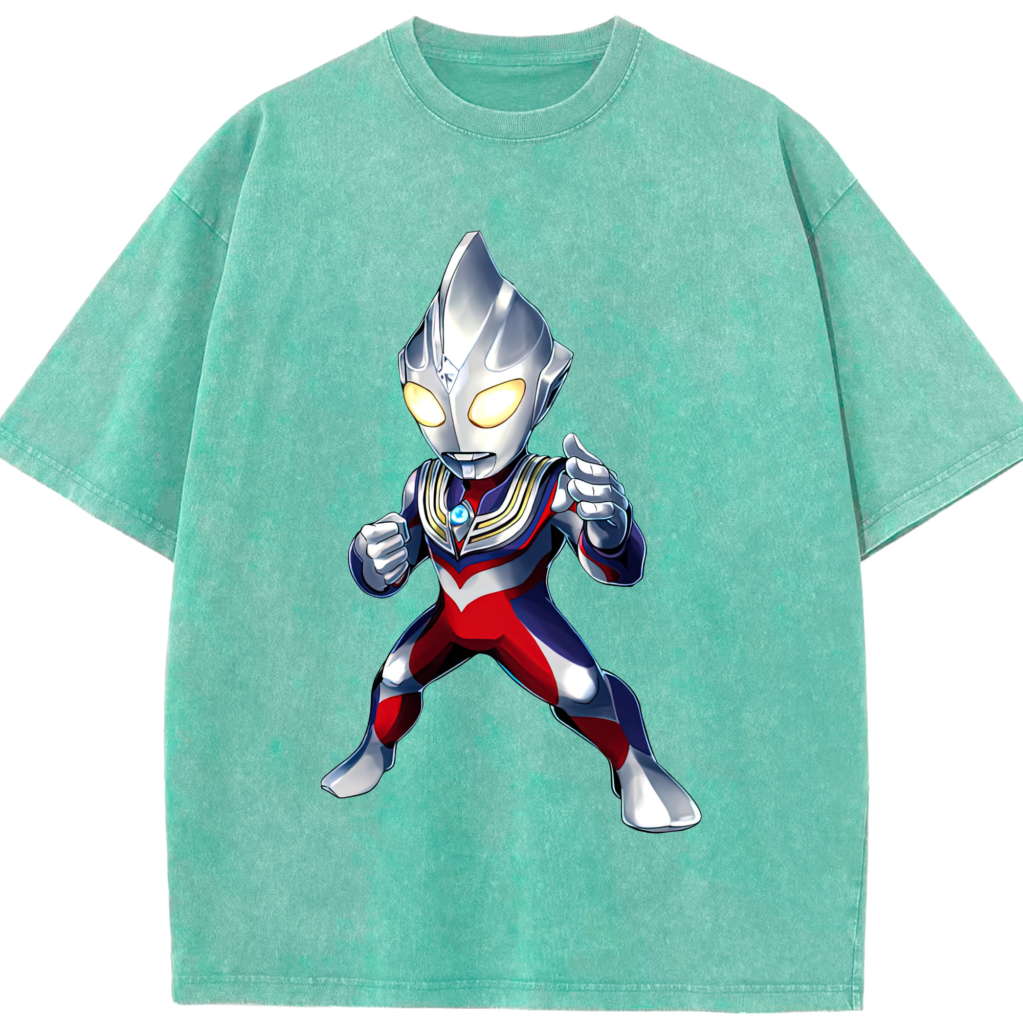 （画像用） ウルトラマン Ultraman 綿100% ヴィンテージ風 半袖Tシャツ（フロントプリント）